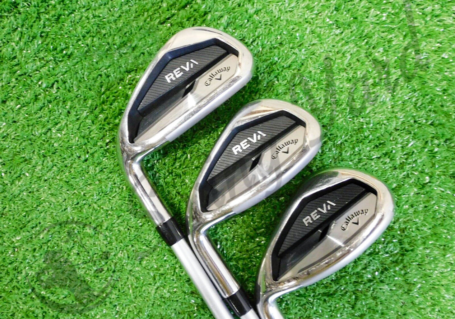 The Callaway Reva Womens Irons for testing at the golf course