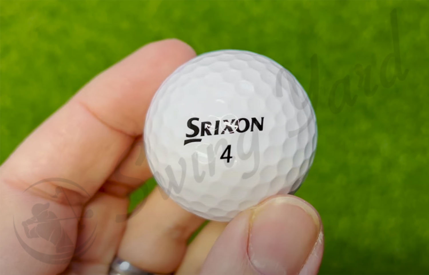 Me holding the Srixon Z-Star golf ball at the golf course