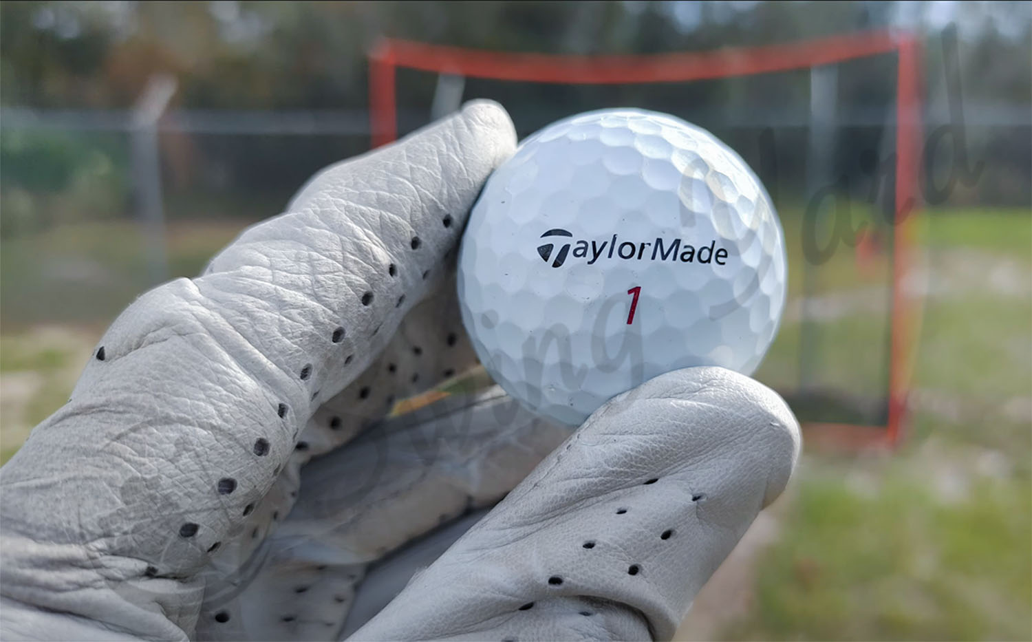 The TaylorMade Tour Response golf ball I tested at the golf course