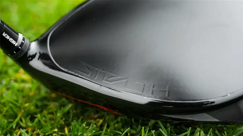Close up of the Stealth logo on the driver head
