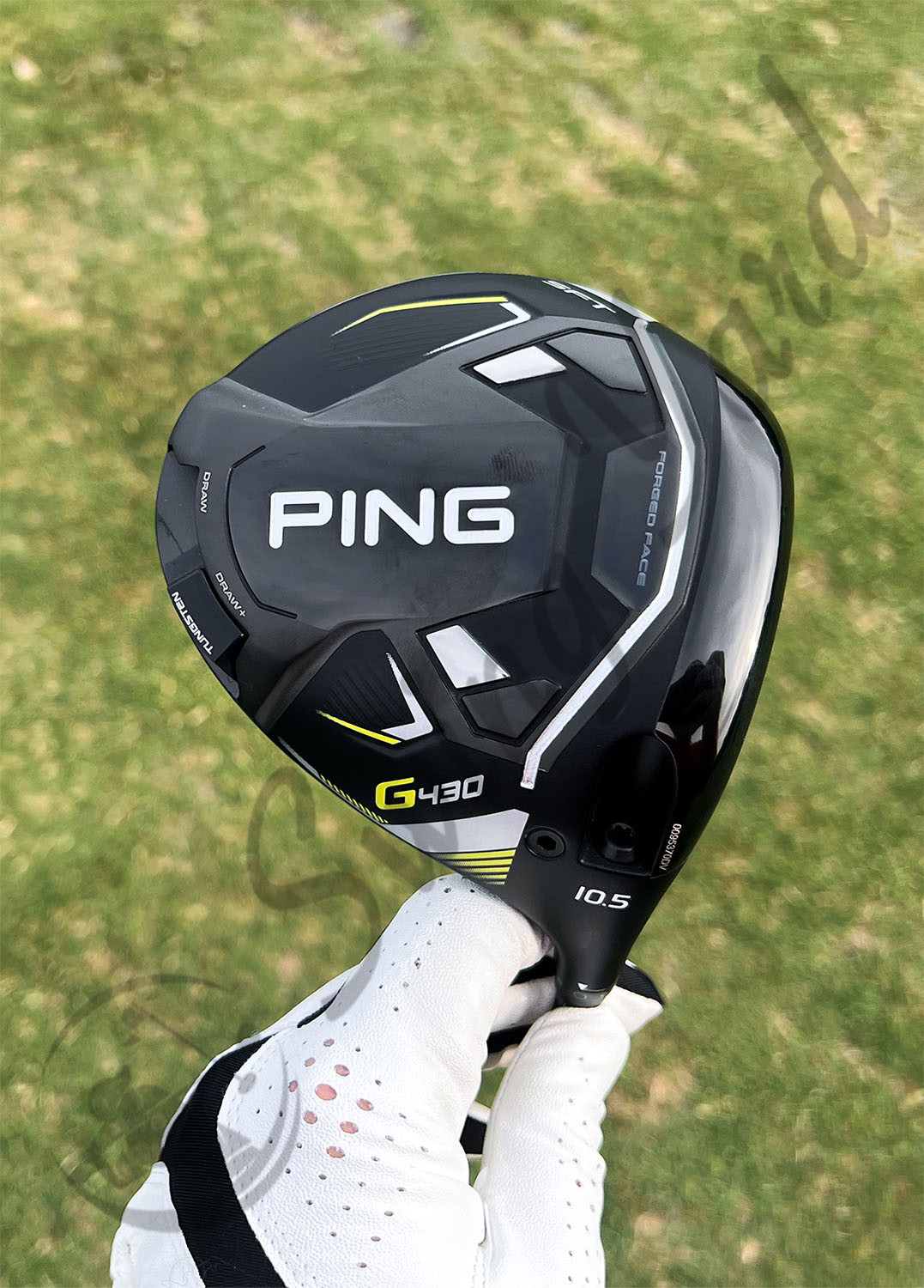 Vertical shot of a ping g430 sft driver