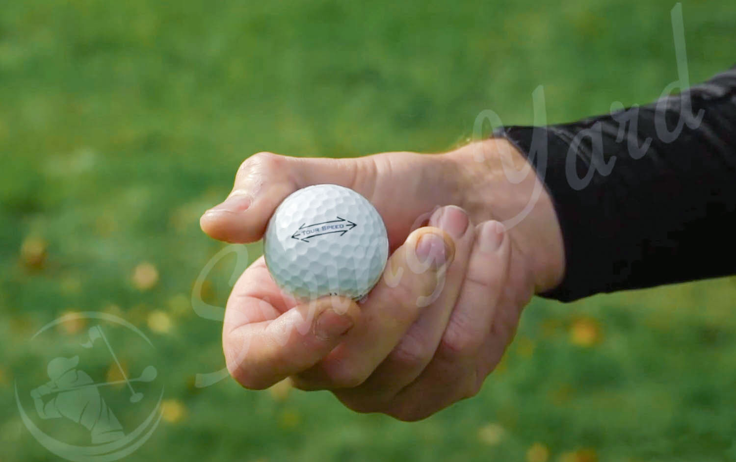 A Titleist Tour Speed ball for testing at the golf course
