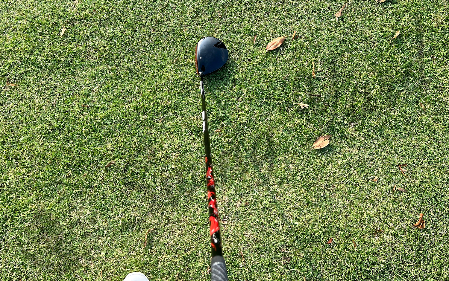 A TaylorMade Stealth 2 Plus driver sitting in the grass