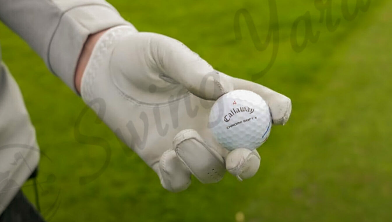 Me holding Callaway Chrome Soft X testing at the golf course
