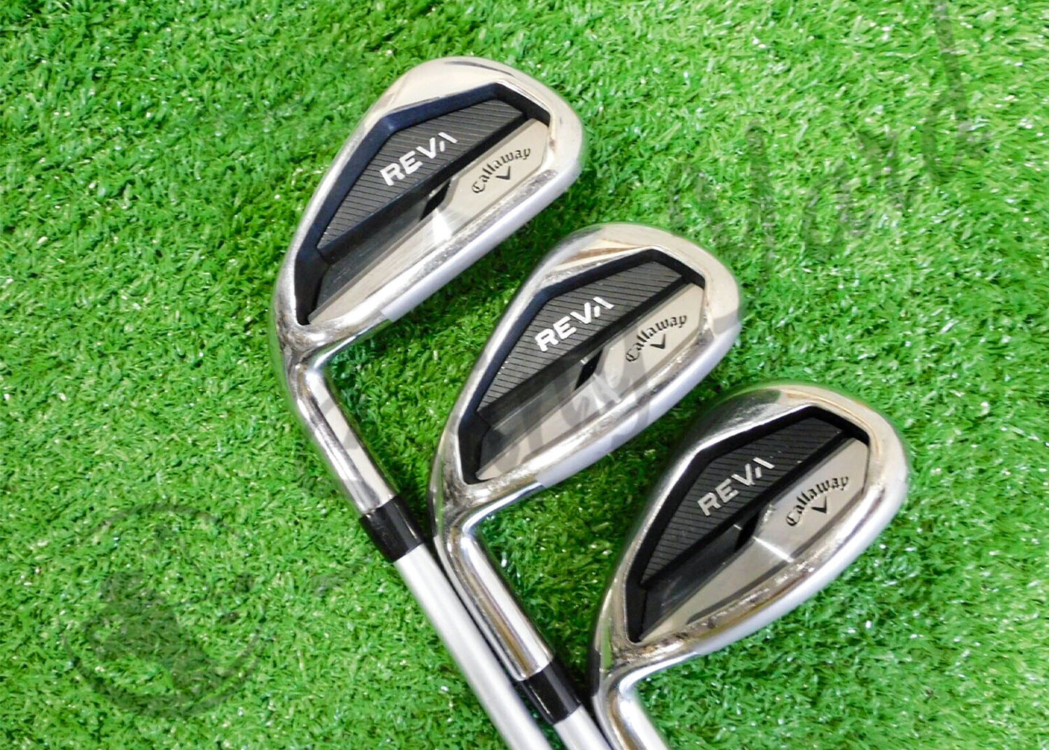 The Callaway Reva Irons for testing at the golf course