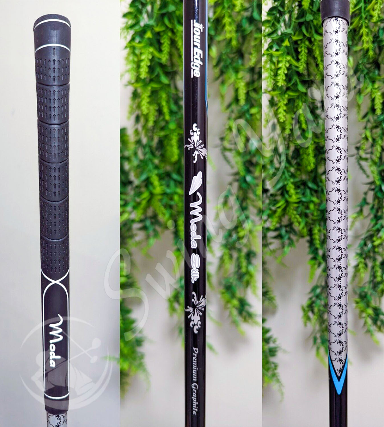 A lightweight graphite shafts of Tour Edge Moda Silk golf clubs