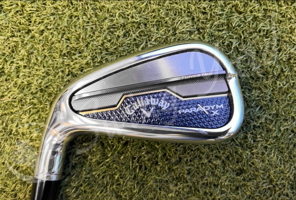 My new Callaway Paradym X iron in the grass for testing