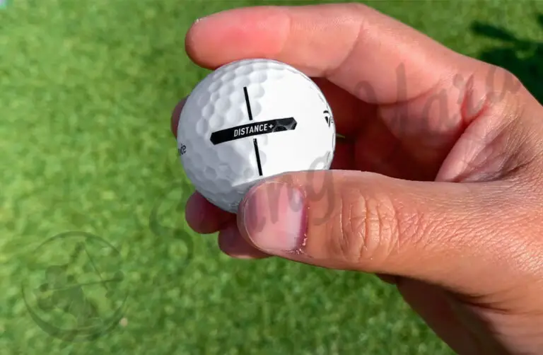 A Distance Plus ball in my hand for testing