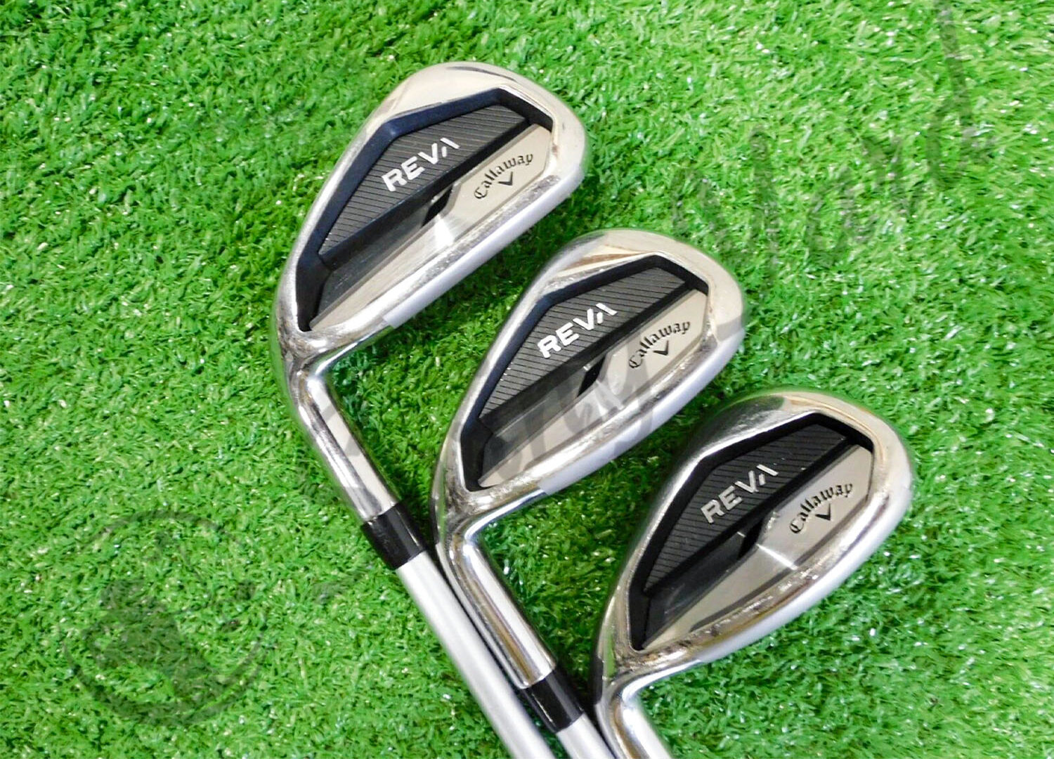 The Callaway Reva Irons testing at the golf course