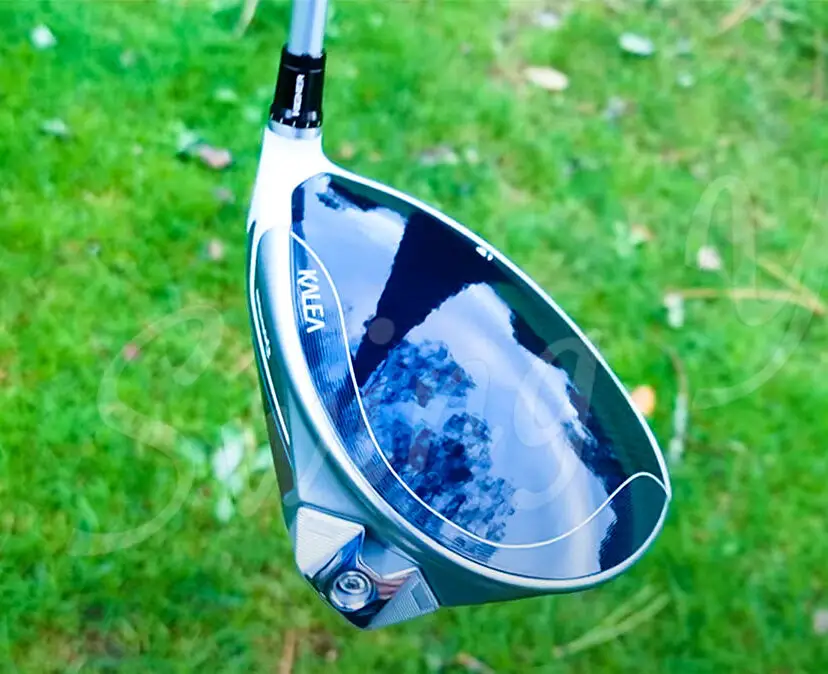 The headclub of TaylorMade Kalea Premier hybrid driver for testing