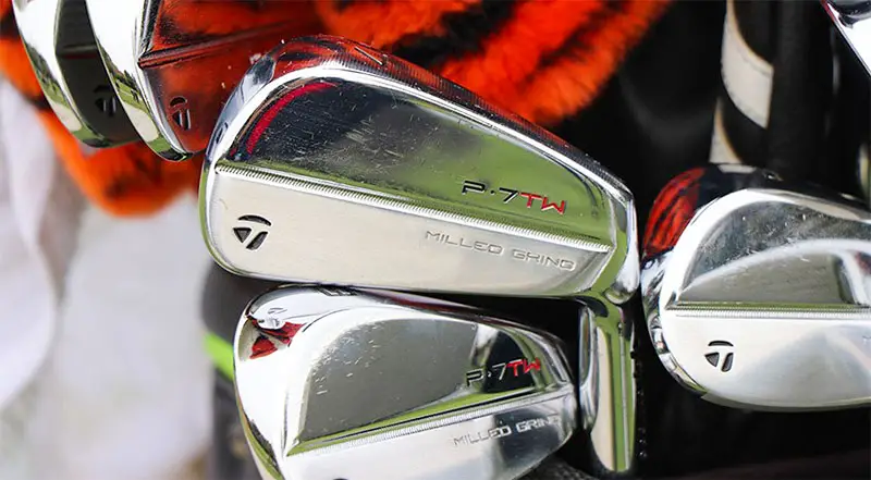 Close up shot of the P7TW in Tiger Wood’s bag