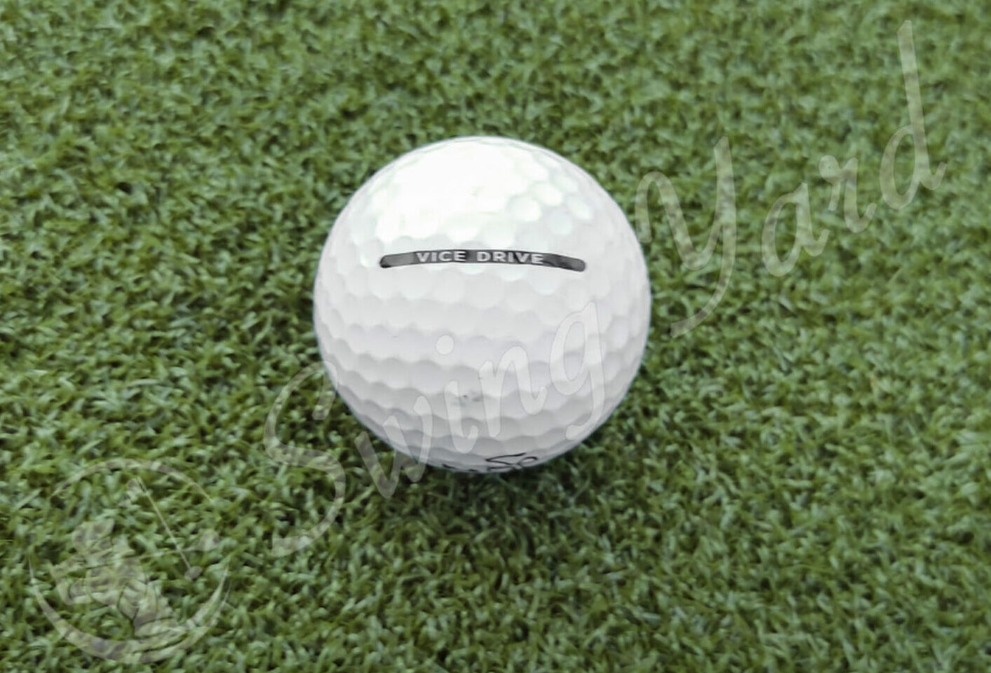 A Vice Drive ball in the grass at the golf course
