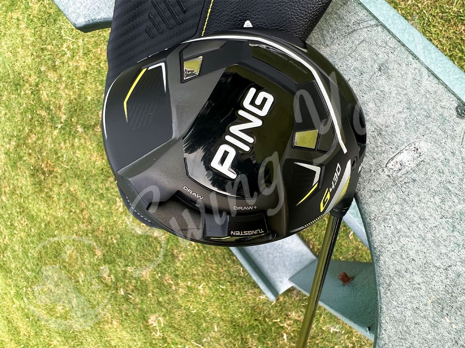 A closer view of my Ping G430 SFT Driver headclub at the golf course
