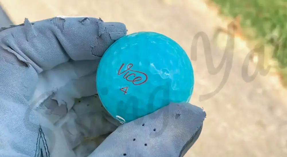 My number 4 Vice Pro Soft hue ball for testing