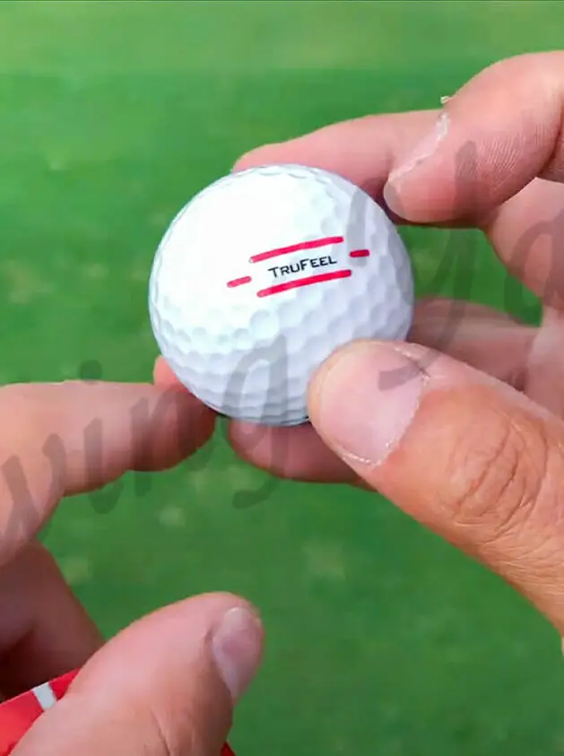 Me testing a TruFeel ball at the golf course