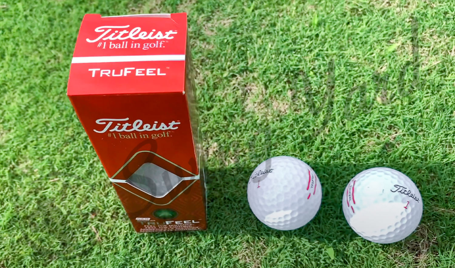 My Titleist TruFeel in the grass for testing