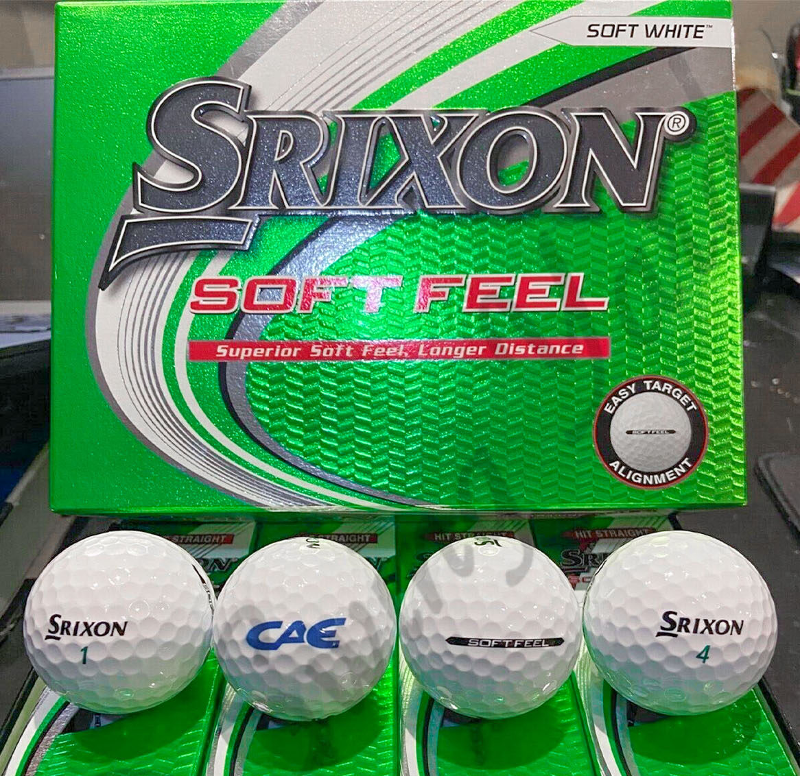 The front side box package of Srixon Soft Feel