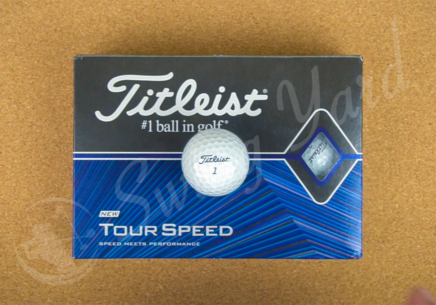 A Titleist Tour Speed box on my table