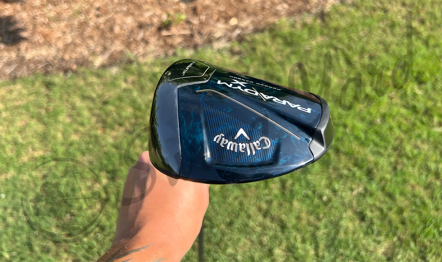 A side view of Callaway Paradym X driver