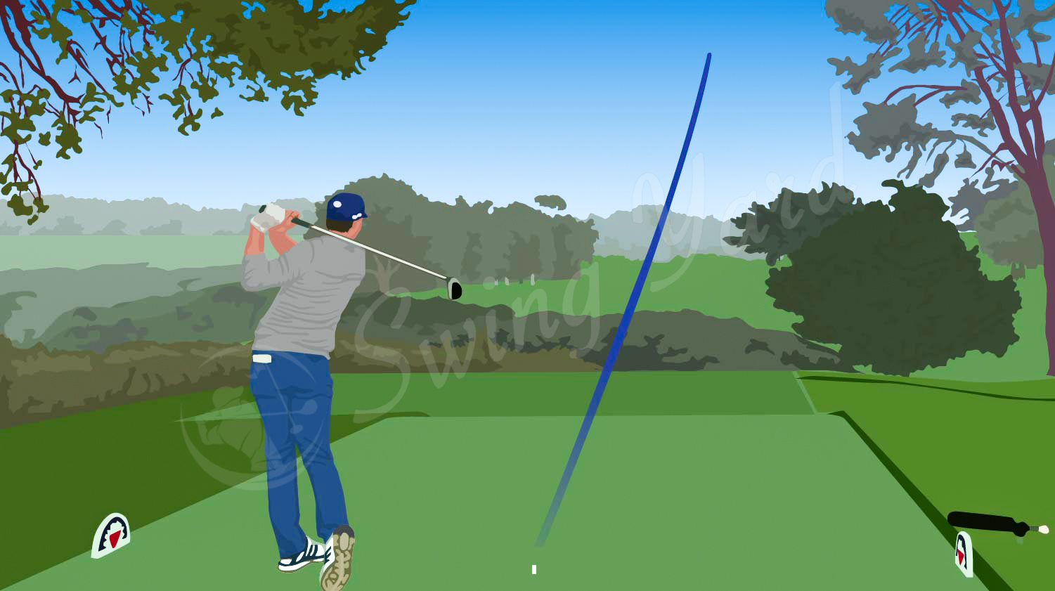 Player hitting a high handicap golf ball