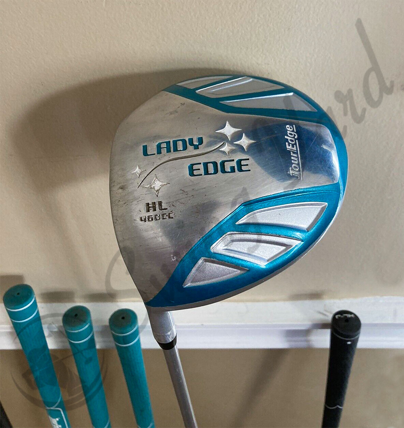 The Tour Edge Lady Edge driver for testing at the golf course