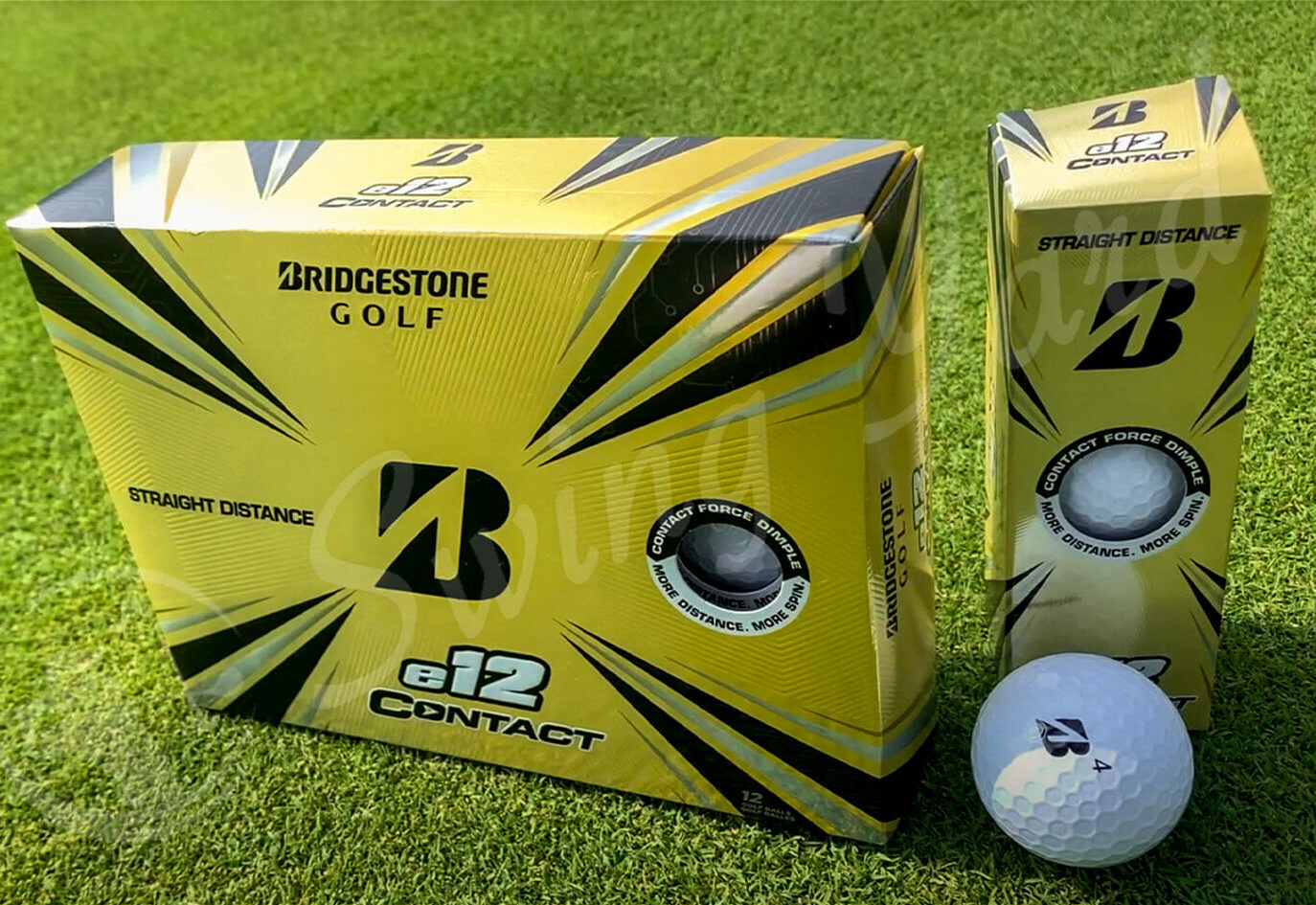 My new Bridgestone e12 Contact box for testing at the golf course