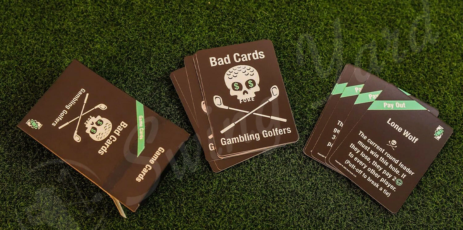 The Bad Cards fore good golfers in the grass