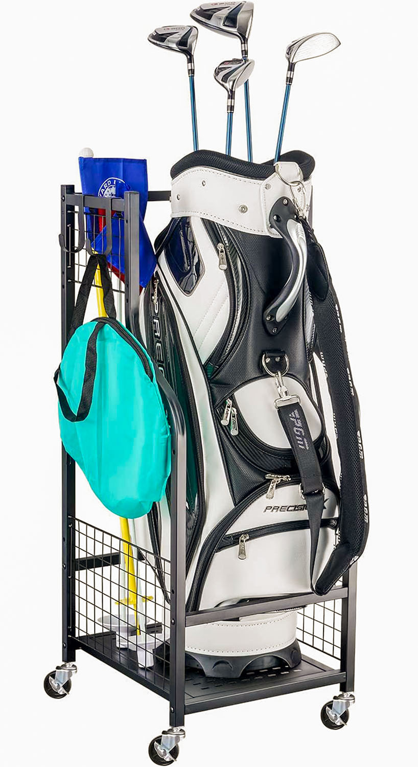 The best single golf bag storage organizer