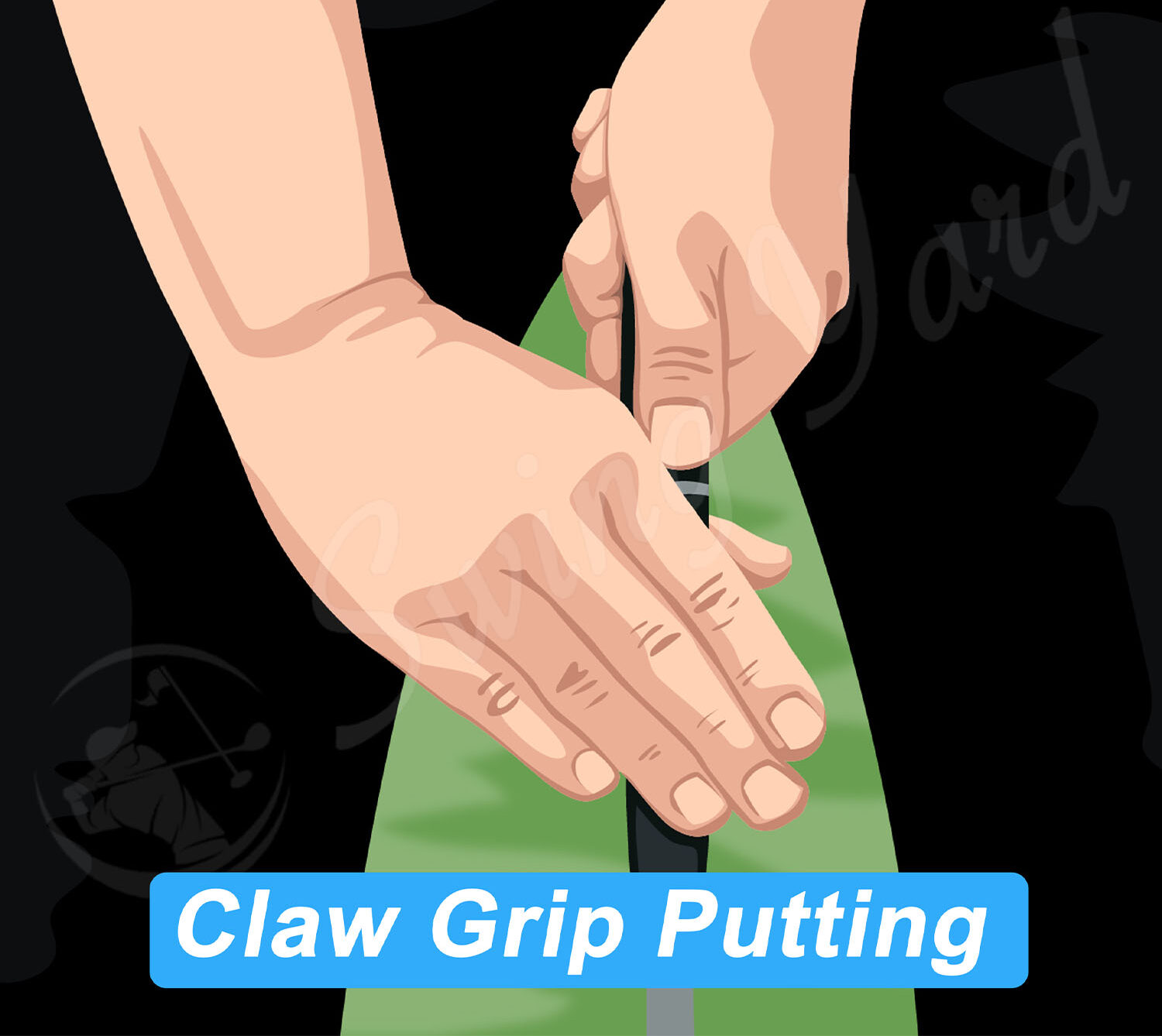 Claw grip putting style