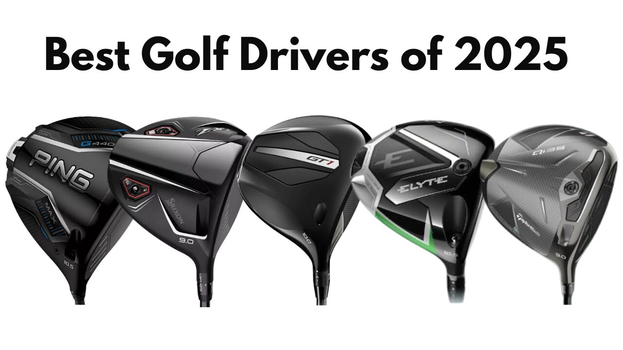 An image of 5 golf drivers that were all released in 2025 - comparing them to find a winner