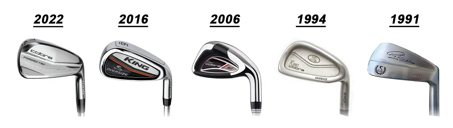 Cobra Irons by Year