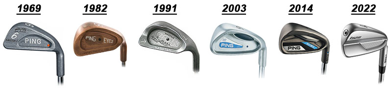 Ping Irons by year graphic
