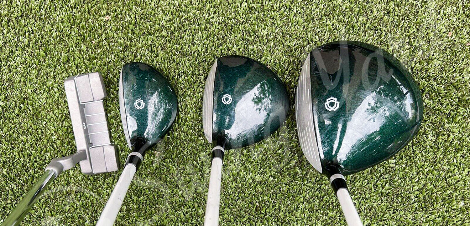 The drivers & putter of Wilson Profile SGI for testing at the golf course