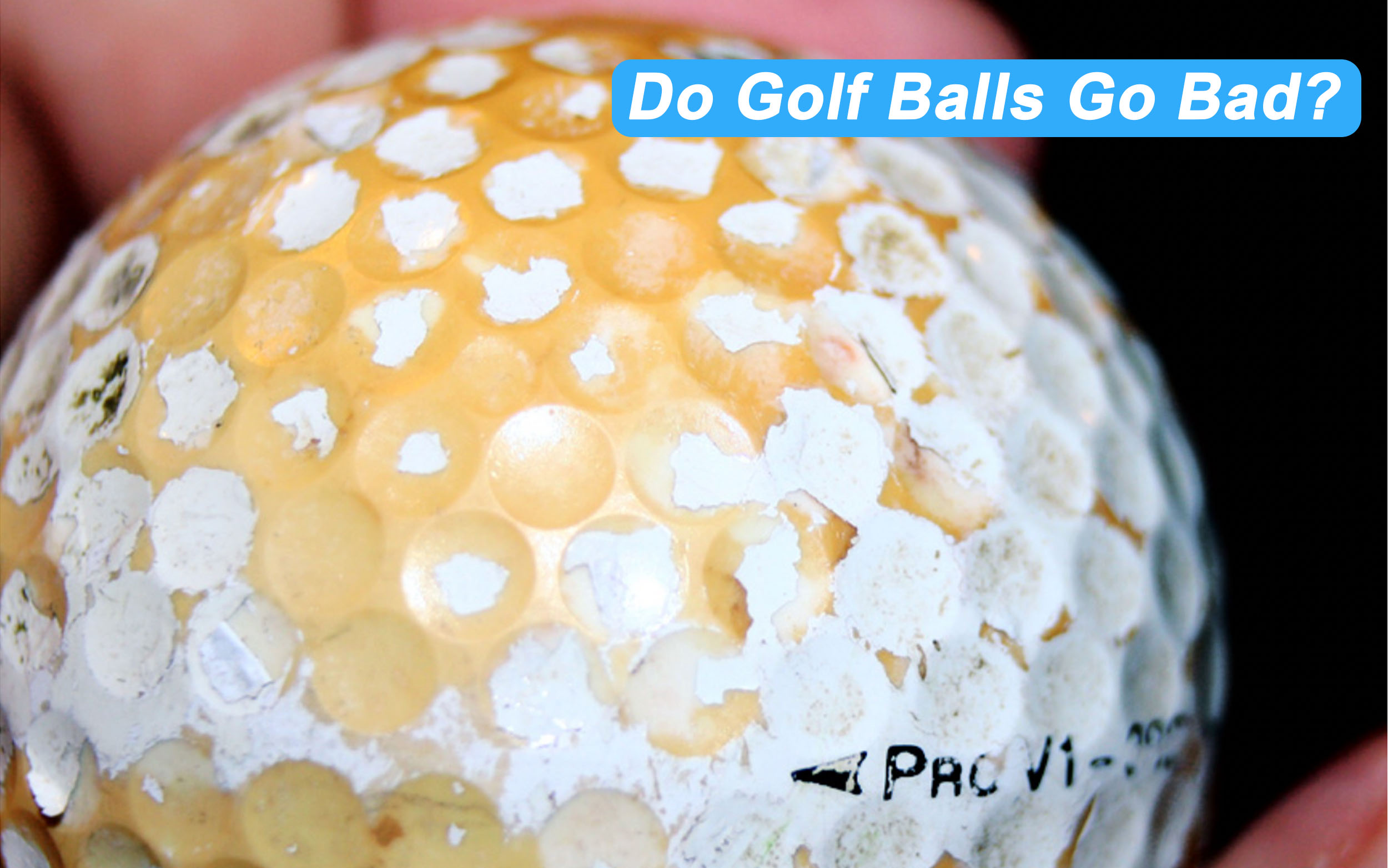 A golf ball that has gone bad