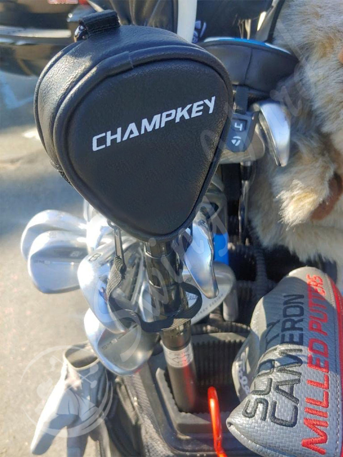 A durable Champkey Two Sided Golf Ball Retriever with Headcover