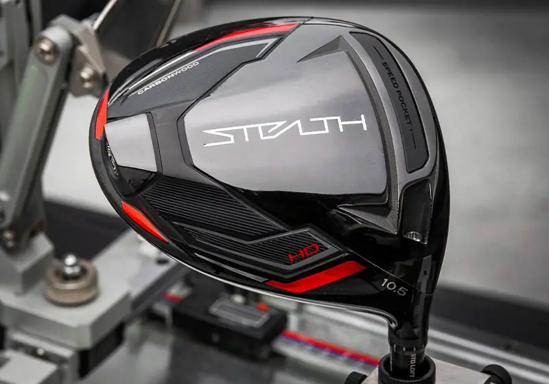 Nice photo of the TaylorMade Stealth draw driver