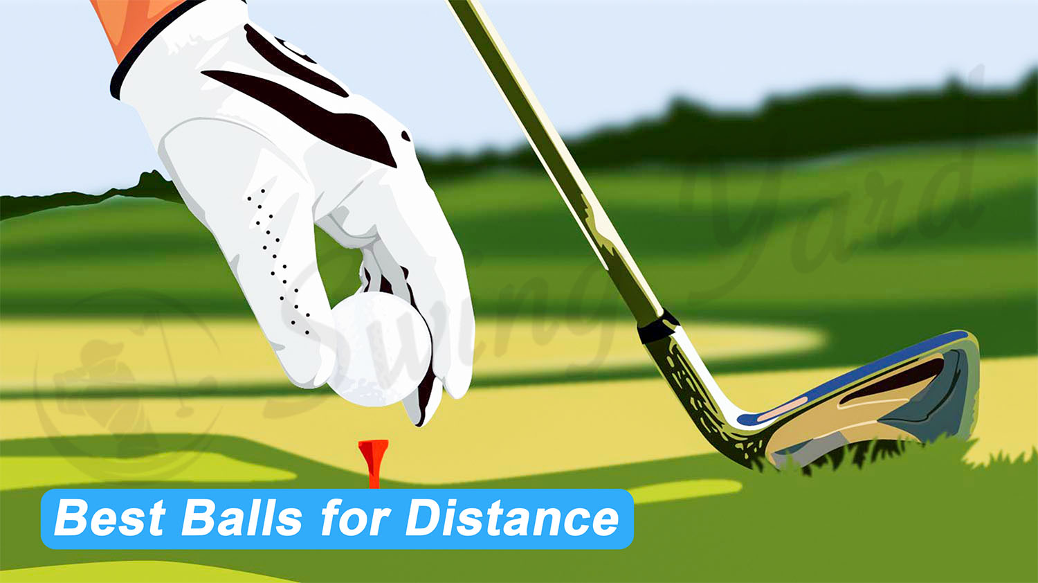 Setting up a golf ball for distance
