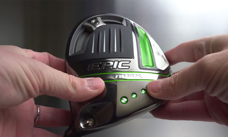 Close up view of the Callaway Epic Max Driver