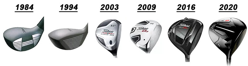Titleist drivers through the years