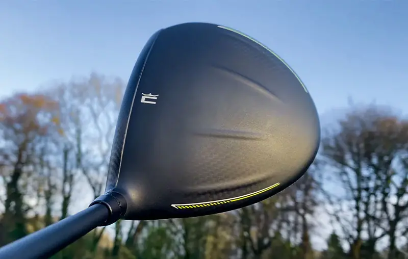 Top view of the matte black finish of the Radspeed model driver