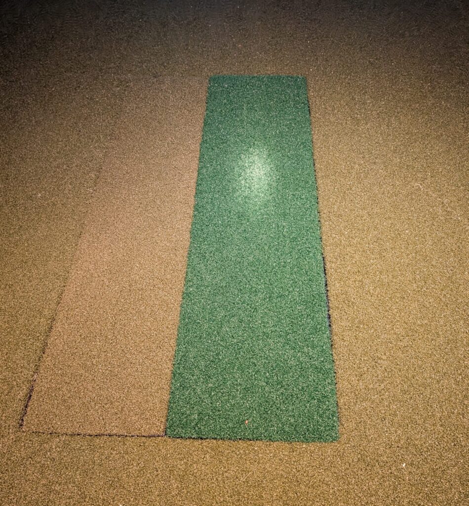 Bullseye 3D Hitting Strip overhead view