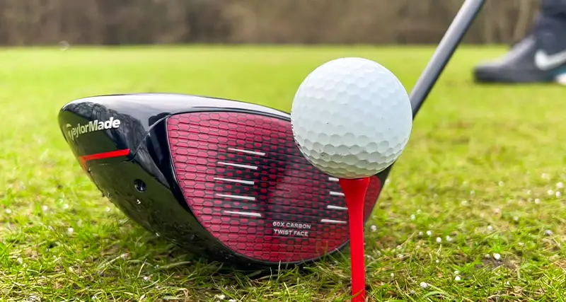 The red carbon twist face driver