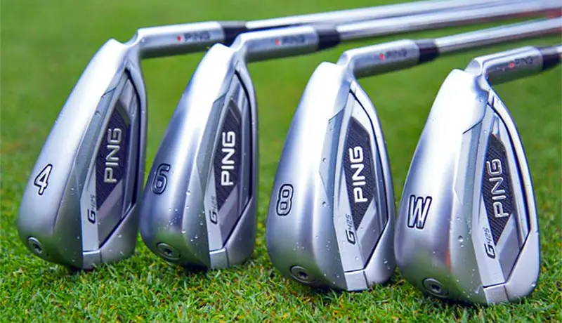The 4, 6, 7, and Wedge of the Ping G425 Iron set