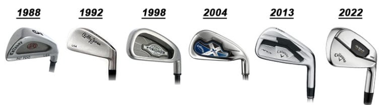 stock images of callaway irons over the years