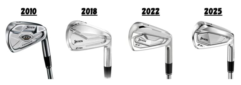 Stock images of srixon irons over the years
