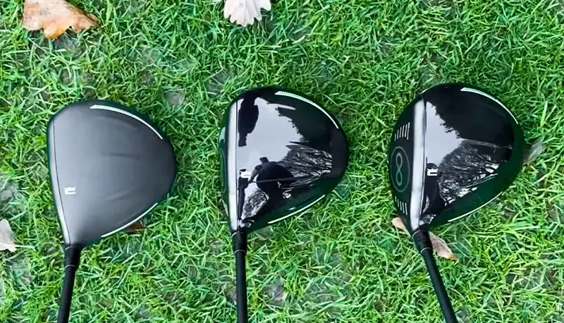 All 3 Radspeed driver models side by side at address