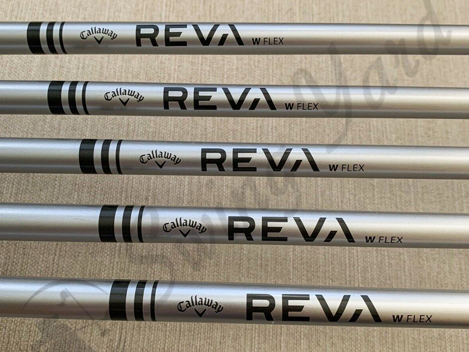 The shafts of Callaway Reva Womens set for testing