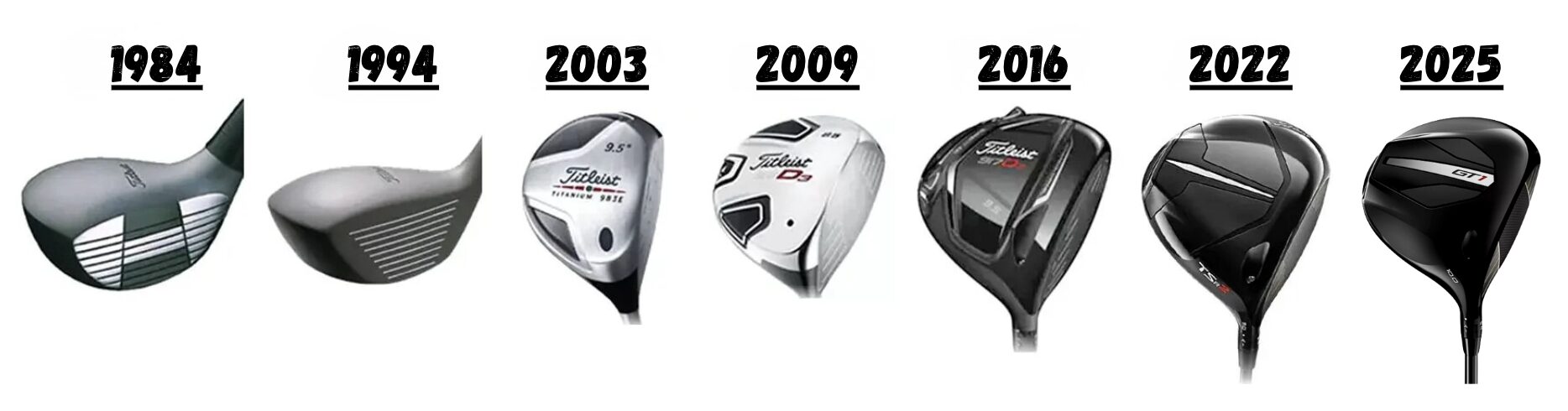 Titleist Drivers By Year