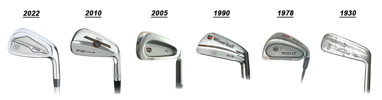 Wilson Irons by Year