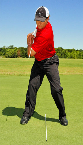 a man doing a shoulder turn drill